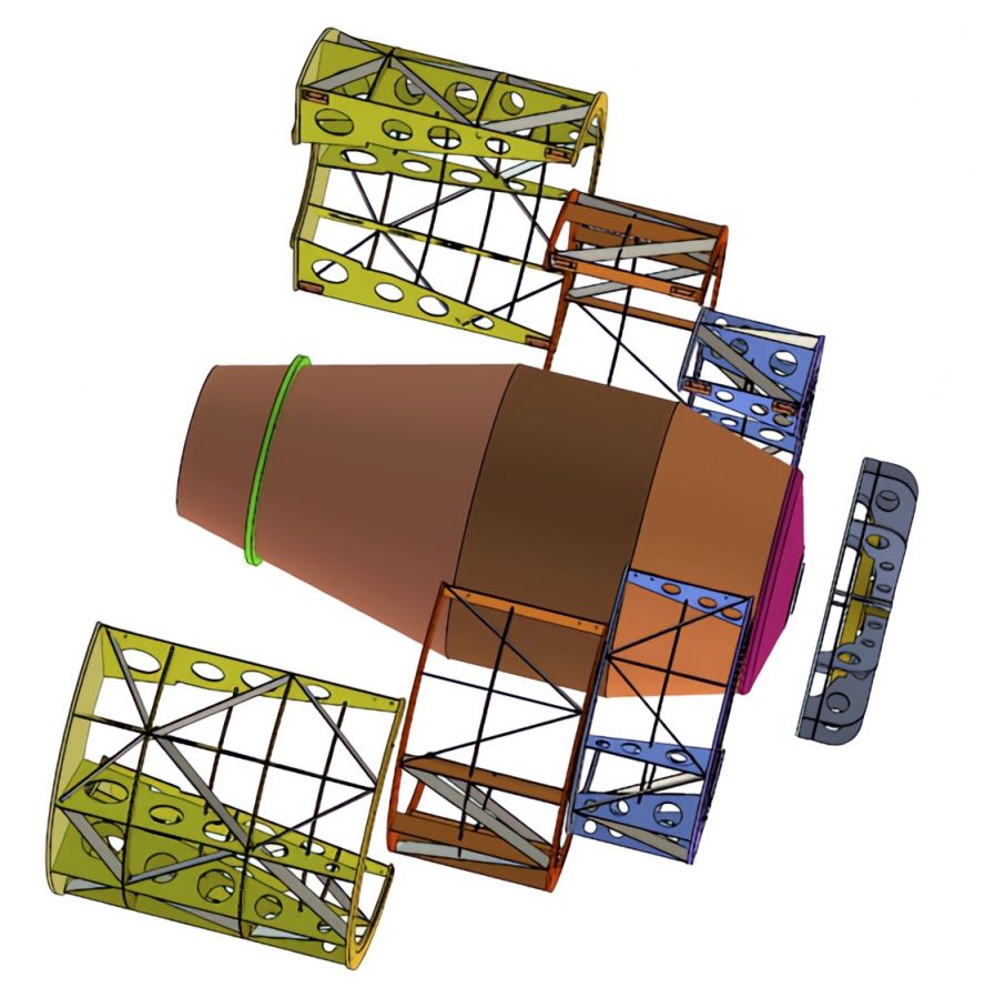 封頭胎膜、前錐胎膜、中節(jié)胎膜、后錐胎膜